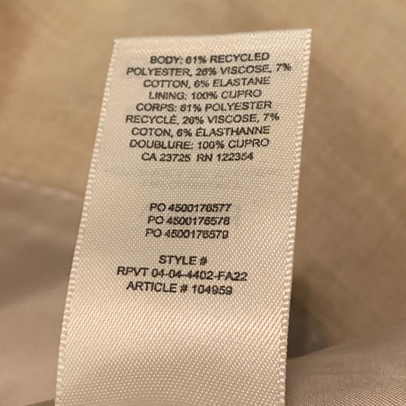 Aritzia WILFRED Flores Oversized Relaxed Blazer Sz S Heather Oat Beige New $228 - Picture 5 of 7